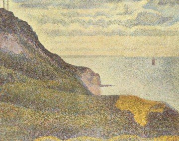  acantilados Arte - Port en Bessin el semáforo y acantilados 1888